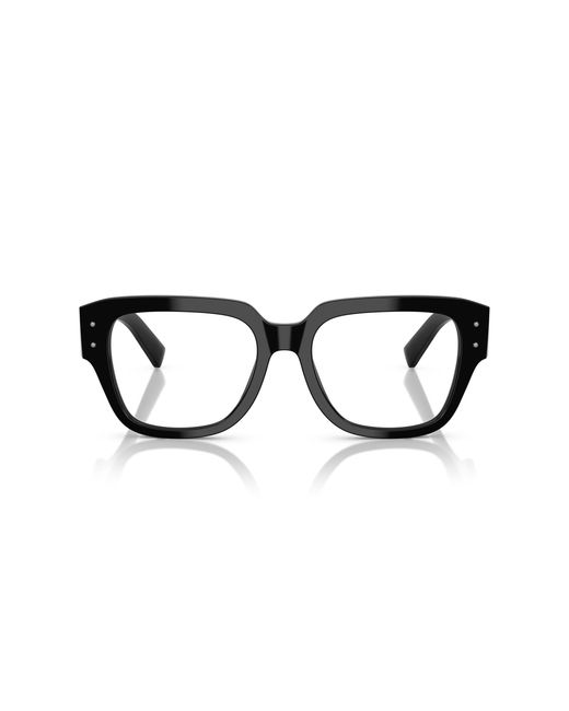 Dolce & Gabbana Black Dg3405 501 Optical Frames Acetate Transparent Squared Normal for men
