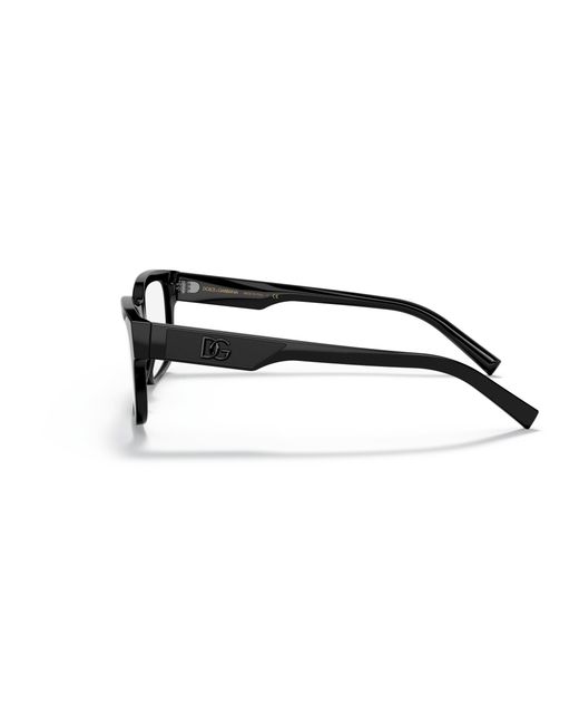 Dolce & Gabbana Black Dg3352 501 Optical Frames Acetate Squared Normal for men