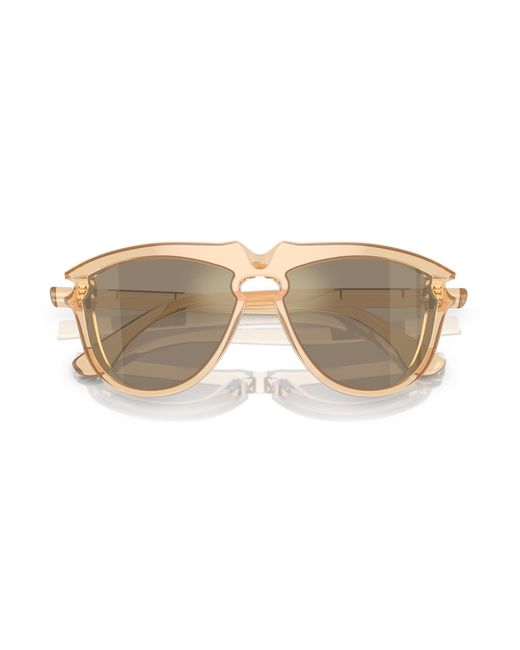 Burberry Black Be4417U 40635A Sunglasses Acetate Pilot Mirrored for men