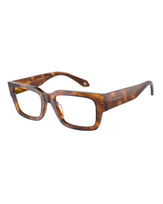Giorgio Armani Black Ar7243U 5988 Optical Frames Acetate Transparent Squared Normal for men