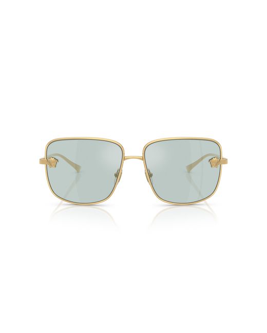 Versace Black Ve2282 10029C Sunglasses Metal Light Squared Normal
