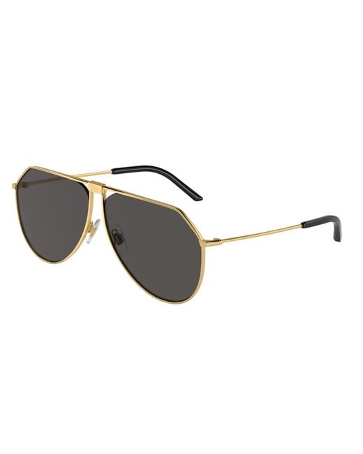 Dolce & Gabbana Black Dg2248 02/87 Sunglasses Metal Pilot Normal for men