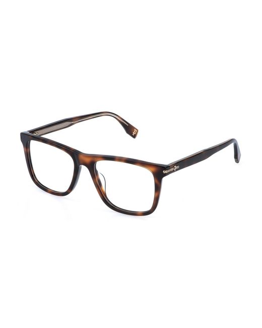 Police Black Vplr62 Grind 4 752 Optical Frames Acetate Squared for men