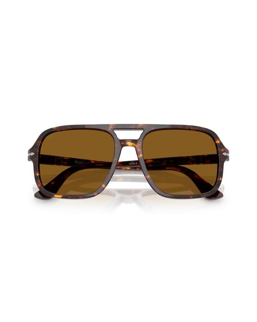 Persol Black Po3328S 121533 Sunglasses Acetate Pilot Normal for men