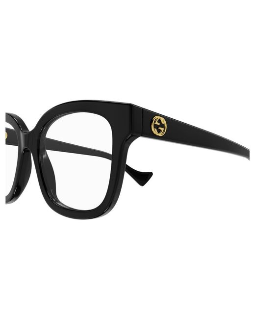 Gucci Black Gg1258O 004 Optical Frames Plastic Squared