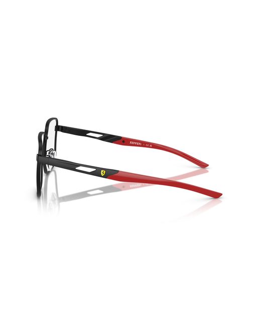 FERRARI SCUDERIA Black Fz7006D 101 Optical Frames Metal Squared Normal for men