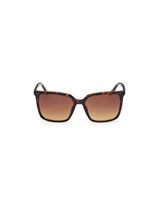 Guess Black Gu00258 52F Sunglasses Injected Squared Normal