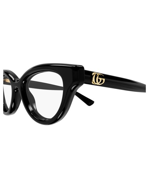 Gucci Black Gg1832O 001 Optical Frames Injected Transparent Cat Eye