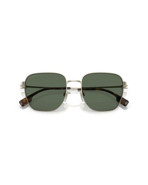 Burberry Green Be3142 Drew 110971 Sunglasses Metal Squared Normal for men
