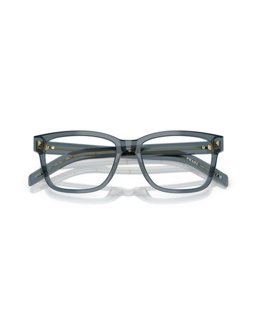 Prada Black Pr B10V 18T1O1 Optical Frames Acetate Transparent Squared Normal for men