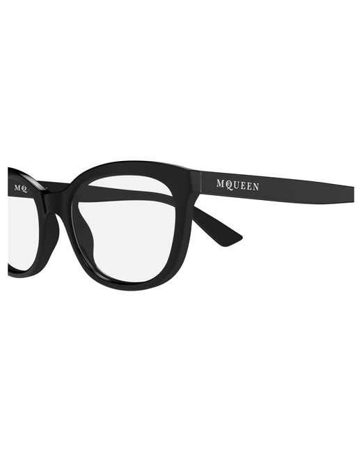 McQueen Black Am0569O 001 Optical Frames Acetate Transparent Cat Eye