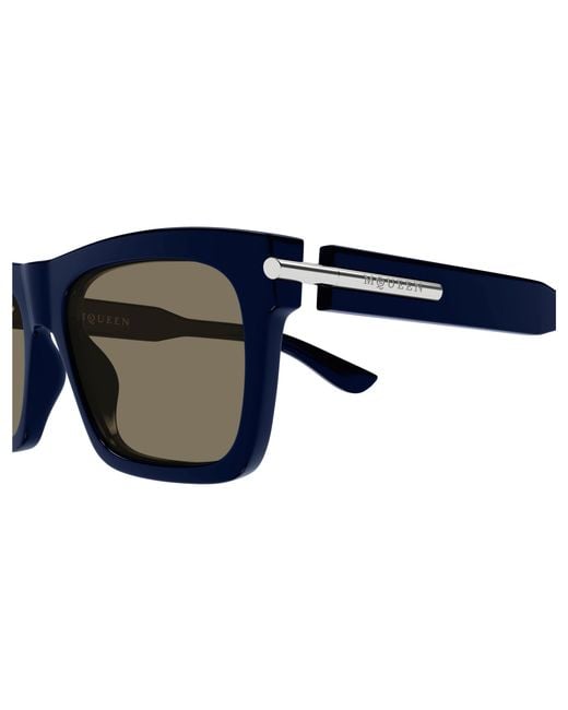 McQueen Black Am0495S 004 Sunglasses Acetate Squared for men