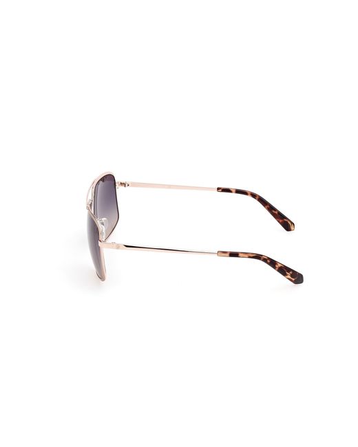 Guess Black Gu00167 32W Sunglasses Metal Squared Normal for men