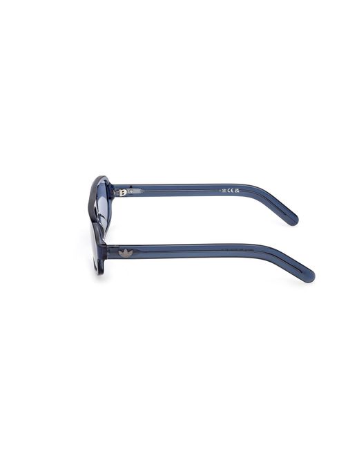 Adidas Blue Or0134 90V Sunglasses Acetate Squared Normal for men