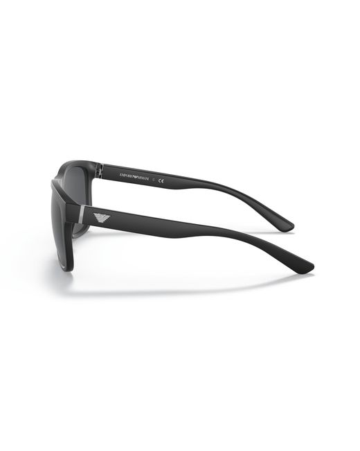 Emporio Armani Black Ea4182U 500187 Sunglasses Plastic Squared Normal for men