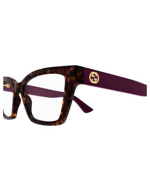 Gucci Black Gg1715O 015 Optical Frames Injected Transparent Cat Eye