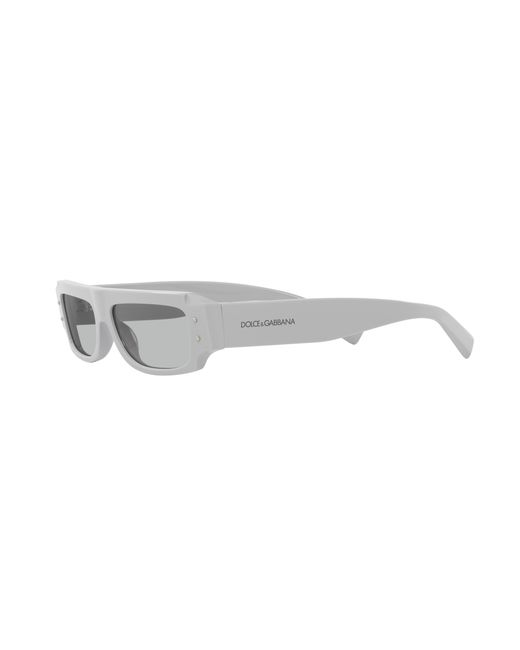 Dolce & Gabbana White Dg4458 341887 Sunglasses Acetate Squared Normal for men