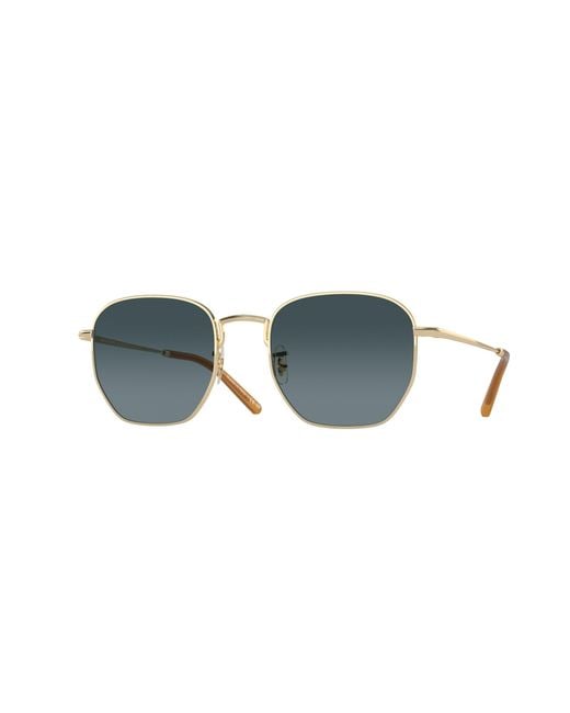 Oliver Peoples Black Ov1331S Kierney Sun 5035S3 Sunglasses Metal Squared Polarized Nuanced
