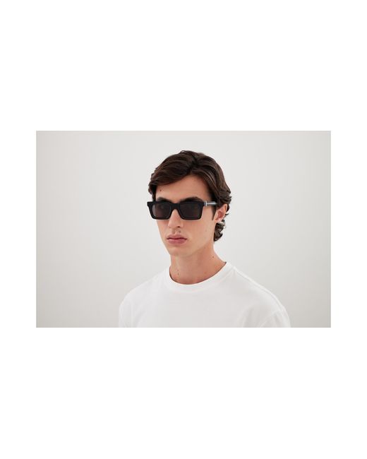 McQueen Black Am0506S 001 Sunglasses Acetate Squared for men