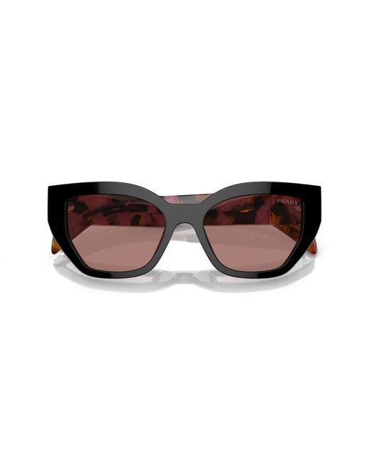 Prada Black Pr A09S 12O10D Sunglasses Acetate Butterfly Normal