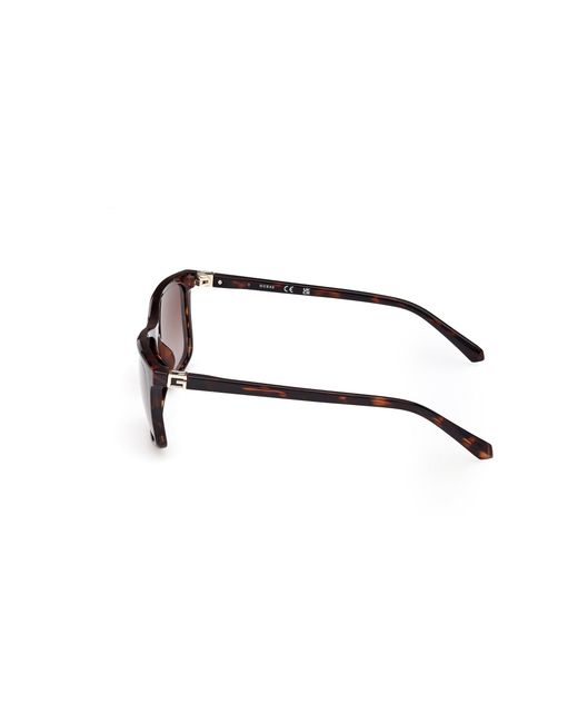 Guess Black Gu00169 52F Sunglasses Injected Squared Normal for men