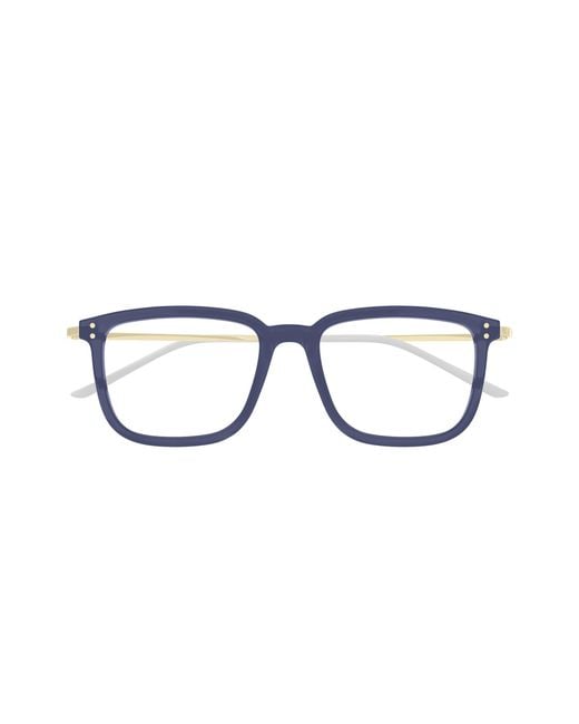 Gucci Black Gg1709O 007 Optical Frames Acetate Transparent Squared for men