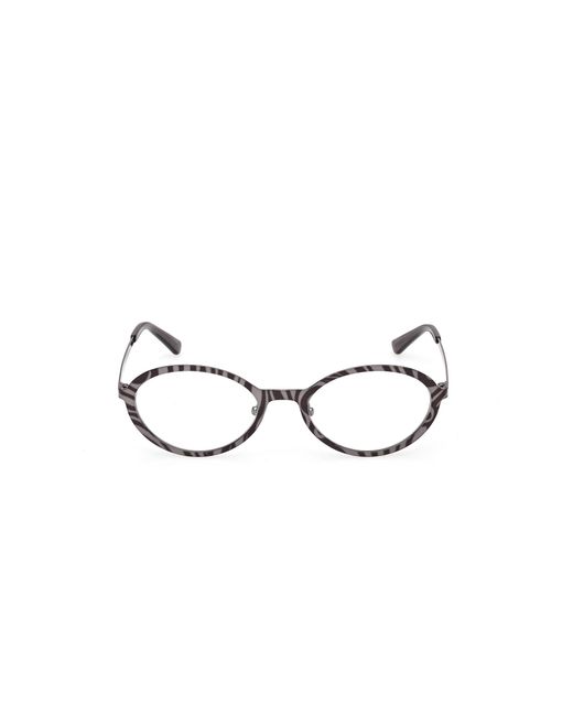 Emilio Pucci Black Ep5277 005 Optical Frames Metal Round Normal
