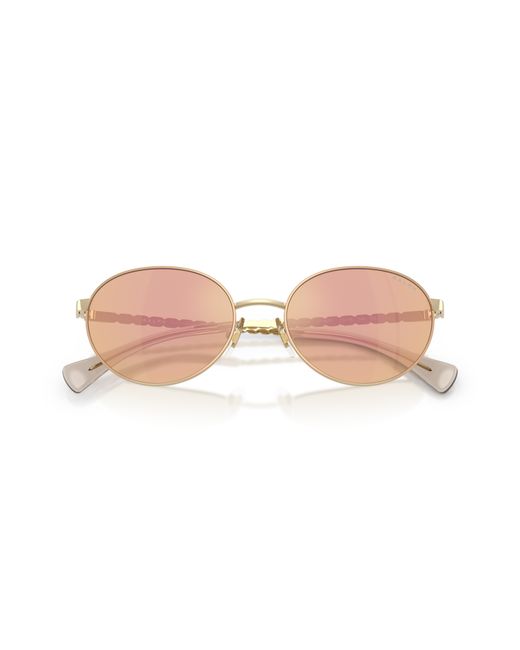 Ralph Lauren Black Ra4148 9116R1 Sunglasses Metal Round Normal Mirror