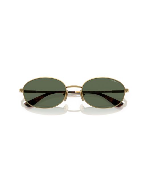 Vogue Eyewear Green Vo4323S 280/71 Sunglasses Metal Round Normal