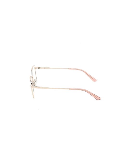 Guess Black Gu50168 032 Optical Frames Metal Geometric Normal