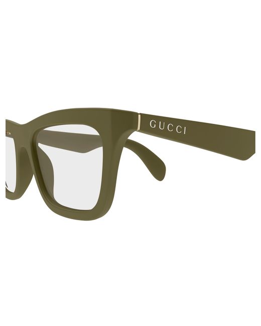 Gucci Black Gg1933O 004 Optical Frames Injected Transparent Squared for men