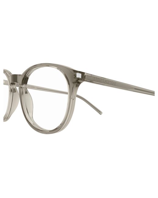 Saint Laurent Black Sl 106 025 Optical Frames Acetate Transparent Round