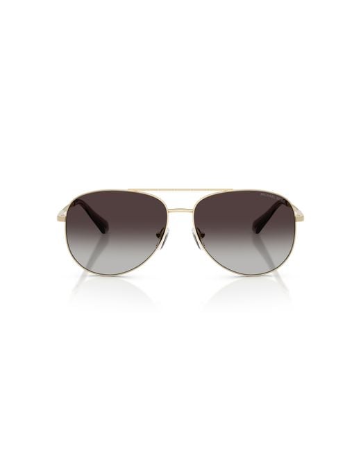 Michael Kors Black Mk1172 Perledo 10148G Sunglasses Metal Pilot Normal Shaded