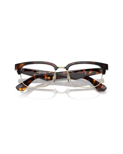 Burberry Black Be2424D 3002 Optical Frames Injected Transparent Squared Normal for men