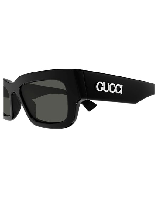 Gucci Black Gg1838S 001 Sunglasses Acetate Squared for men