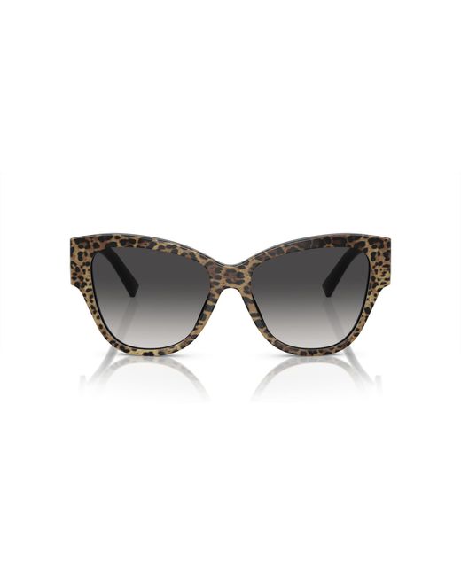 Dolce & Gabbana Black Dg4449 31638G Sunglasses Acetate Butterfly Normal Shaded