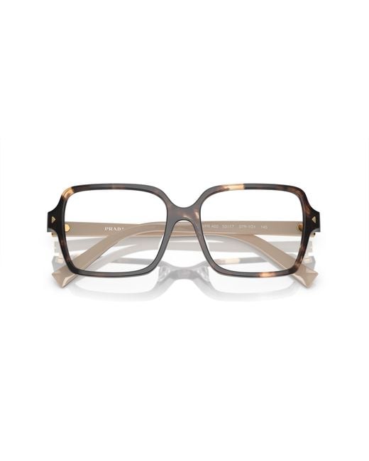 Prada Black Pr A02V 07R1O1 Optical Frames Acetate Pillow Normal