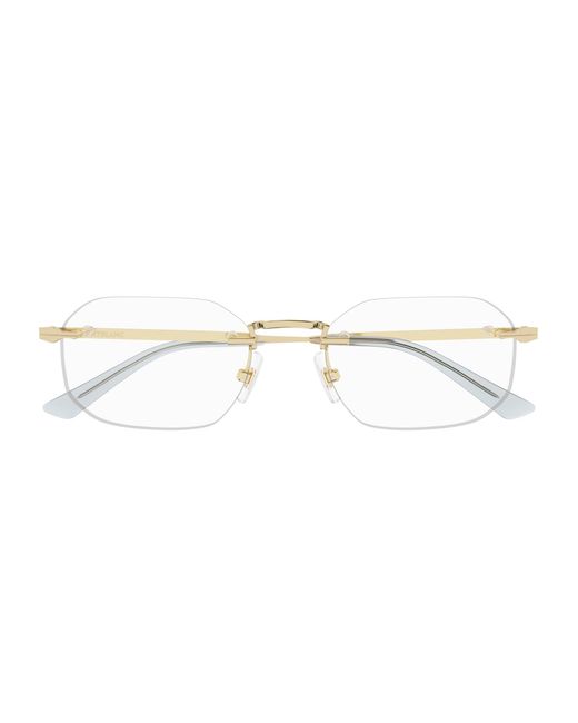 Montblanc Black Mb0307O 001 Optical Frames Metal Squared for men