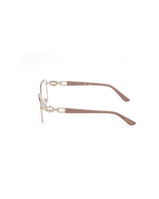 Guess Black Gu50179 058 Optical Frames Metal Squared Normal