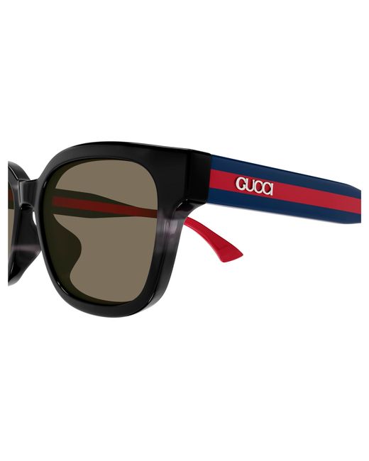 Gucci Black Gg1872Sk 004 Sunglasses Acetate Squared for men