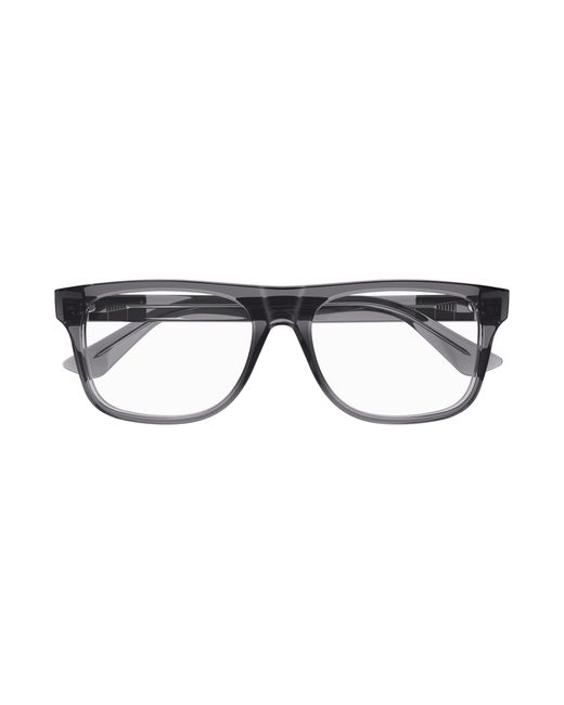 Gucci Black Gg1117O 003 Optical Frames Injected Transparent Squared for men