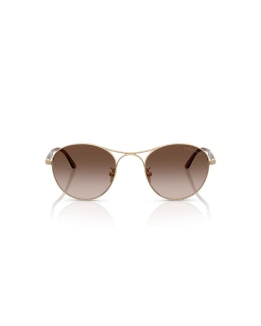 Giorgio Armani Black Ar6177 300213 Sunglasses Steel Round Normal Shaded for men