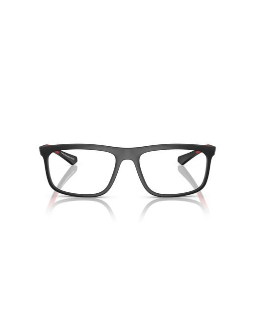 Emporio Armani Black Ea3246 5009 Optical Frames Injected Squared Normal for men