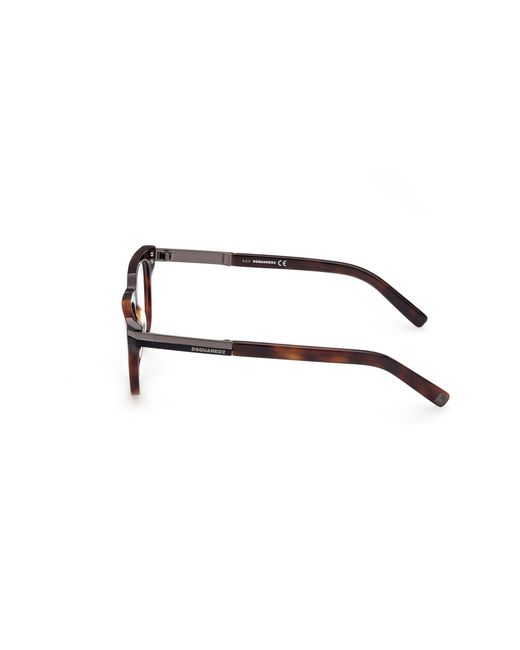 DSquared² Black Dq5345 052 Optical Frames Outlet Acetate Squared