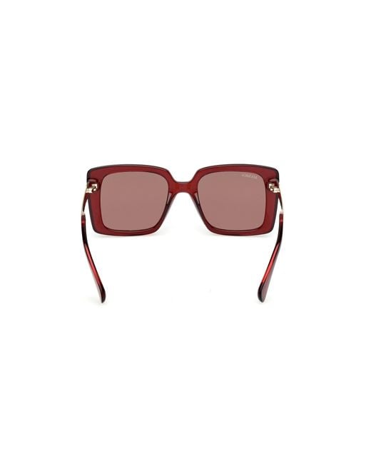 MAX&Co. Black Mo0134 66E Sunglasses Injected Squared Normal
