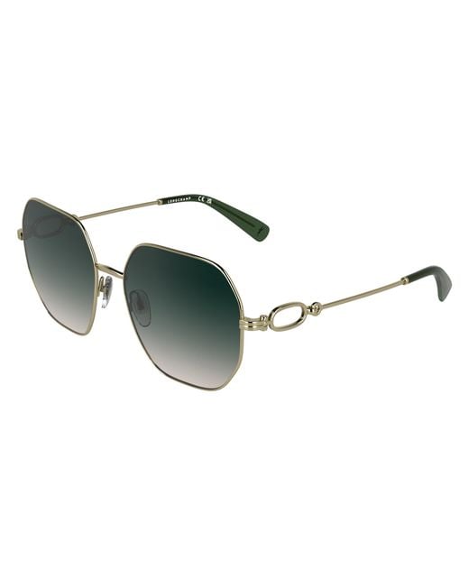 Longchamp Black Lo187S 725 Sunglasses Metal Squared Normal