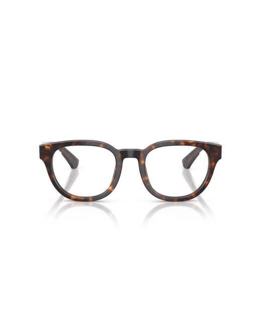 Burberry Black Be2454 4205 Optical Frames Acetate Transparent Round Normal for men