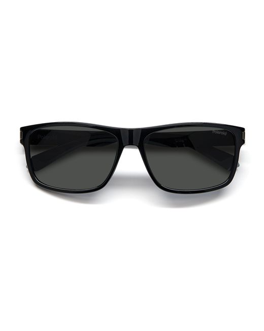 Polaroid Black Pld 2121/S 08A/M9 Sunglasses Plastic Squared for men