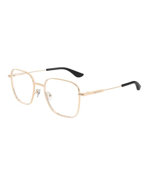 McQueen Black Am0565O 003 Optical Frames Metal Transparent Squared