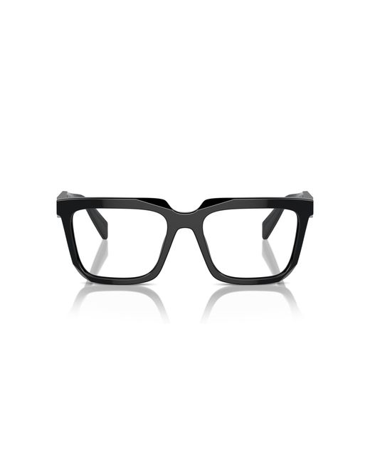 Prada Black Pr A19V 16K1O1 Optical Frames Acetate Squared Normal